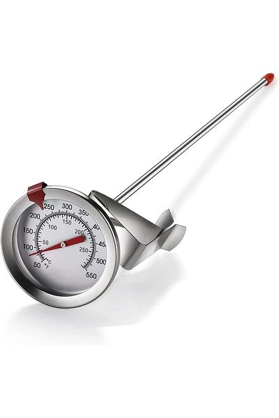 Generic SYOSI Instant Read Deep Fry Thermometer - 12 Inch Stainless Steel Dial Meat Cooking Thermometer for