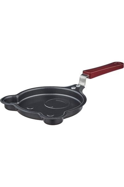 Generic Small non-stick pan for children in the shape of a teddy bear for mak...