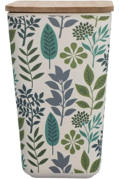 Generic علبة فيلي من ألياف الخيزران مع غطاء متعدد الألوان سعة 1.2 لتر