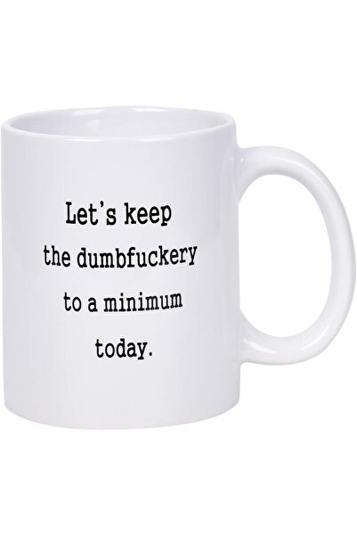 Be Care كوب قهوة سيراميكي من بلوم كاد بعبارة مضحكة "لنُخفّف الإزعاج اليوم"