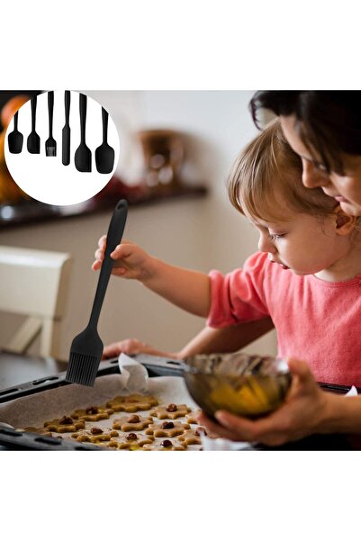 SKY TOUCH SKY-TOUCH Silicone Spatula Set - 6 Piece Non-Stick Rubber Spatula Set, Heat-Resistant Spatula Kitche