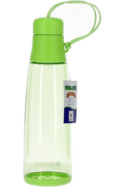 Generic Royalford rf7277gr 520ml water bottle - portable cap water bottle, travel flask with hanging loop |