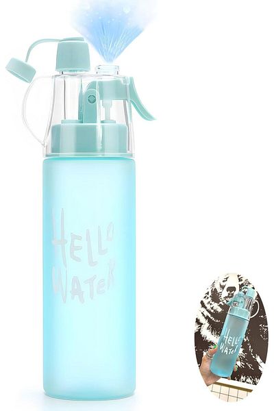Generic X spring Spray Water Bottle Kids, 580ml Kids Cool Misting Water Bottles, Leakproof Bpa Free Misting