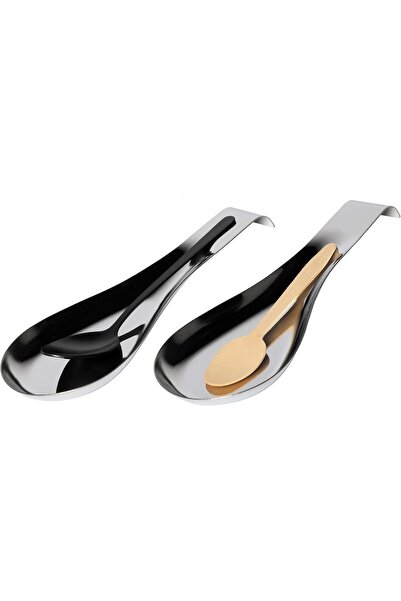 Generic ALMEKAQUZ Stainless Steel Spoon Rest,Set of 2,Spoon Holder for Stove ...