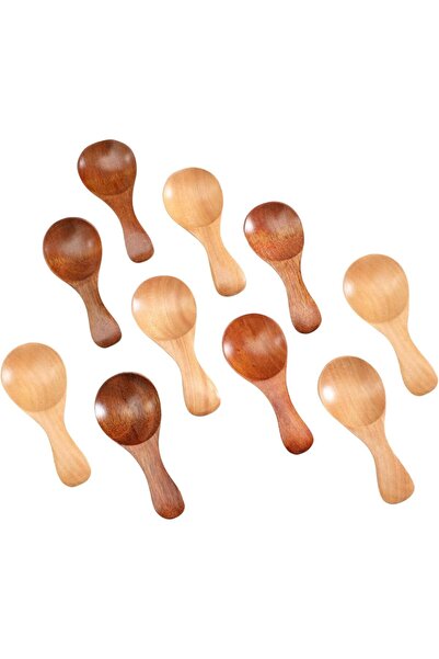Generic Small Wooden Spoons, 10-Pack 8.5x3.6cm, Versatile Kitchen Utensils fo...