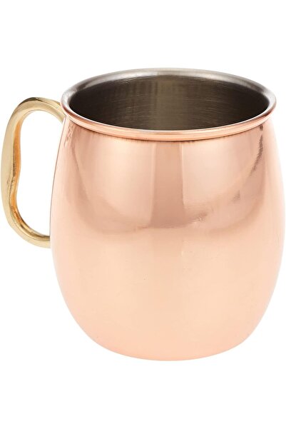 RAJ Moscow Mule Mug Copper-Plated Steel, 4.5 in (SMMM01) - White