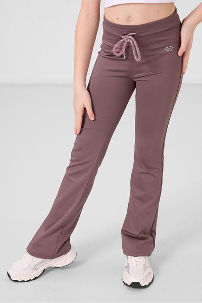 TOMMY LIFE Dusty Rose Stretchy Standard Fit Basic Performance Leggings pentru fete cu picioare spaniole - 75193