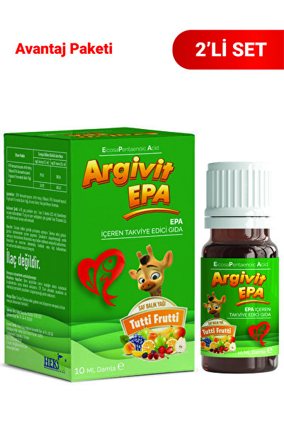 Argivit Epa 2'li Paket - Konsantrasyonu Artırılmış Omega-3 Trigliserit Formun...