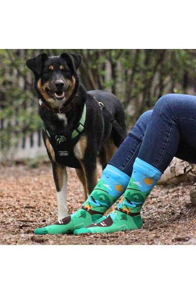 OEM Socks, funny, with a sense of humor, I'd rather be hiking, Universal size: 39-44