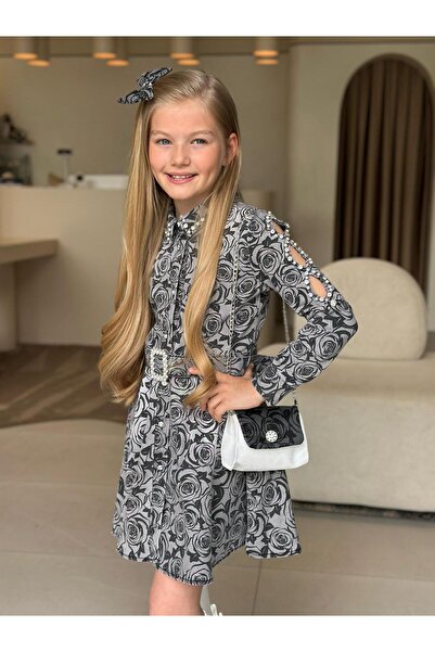 ugurbocegicocukdunyası Ladybugkids Girls 5-Piece Dressy Denim Dress Set Casual & Special Occasion Combinations