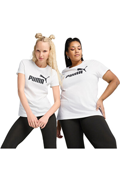 Puma Tricou pentru femei, alb, Ess No. 1 Logo Tee