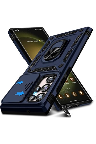 Rivor Samsung Galaxy S23 Ultra Compatible Case with Camera Protection Shock-A...