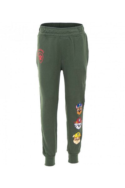 PAW PATROL Boys' tracksuit bottoms, green, 100% cotton, 104 cm, The Movie, Paw Patrol