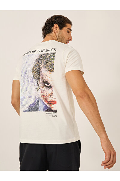Fort Collins By Styli Men White Graphic Printed Crew Neck T-Shirt