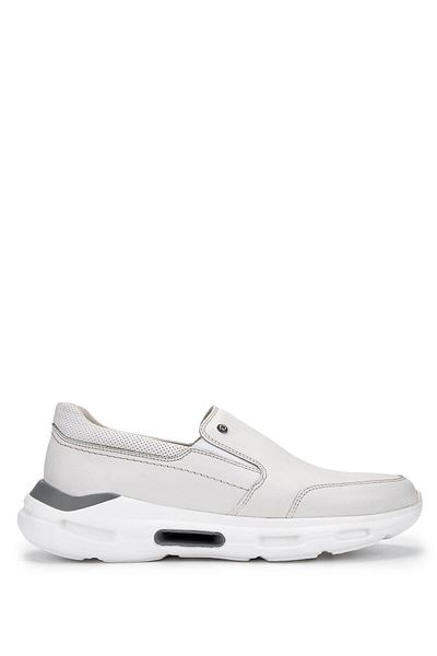 Tamer Tanca Men's Genuine Leather White Casual Shoes