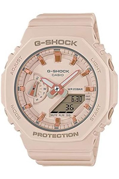 Casio G-Shock GMA-S2100-4AER Multi-Function Watch with Plastic Strap for Women, Pink/Pink