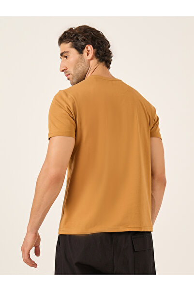 Fort Collins By Styli Men Brown Graphic Print Crew Neck T-Shirt