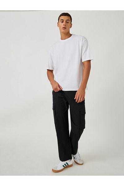 Styli Back Botanical Graphic Print Oversized T-Shirt