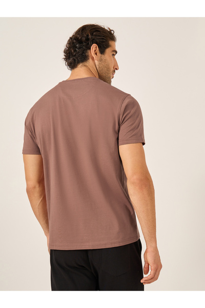 Fort Collins By Styli Men Brown Graphic Printed Short Sleeve T-Shirt