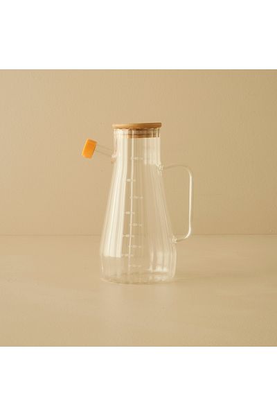 Bella Maison Alice Bamboo Lid Oil Bottle Natural (1000 Cc)