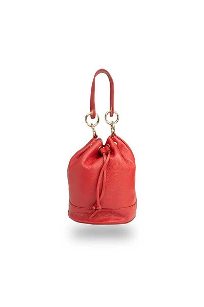 Toro Nero Women's red genuine leather bag Mia