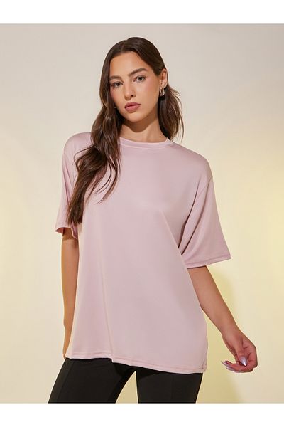 Styli Back Graphic Print Round Neck Regular Fit T-Shirt