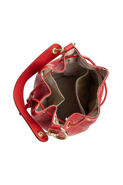 Toro Nero Women's red genuine leather bag Mia