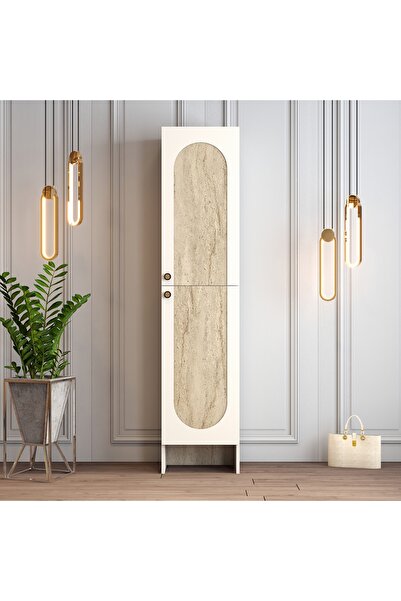 Variant Mobilya Palermo L Portmanto V106 - Traverten Mermer