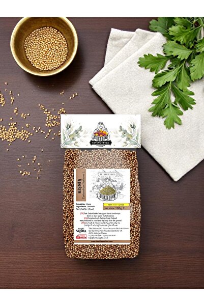 Organik Teyze Sevinç Teyze Kişniş Tohumu, Aşotu, Kinzi, Coriandrum Sativum 100g