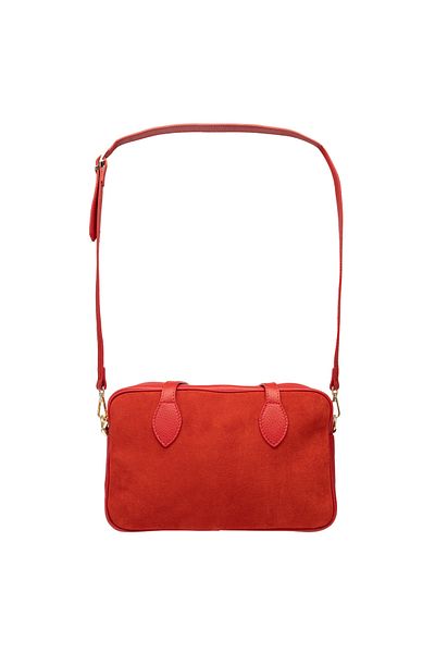 Toro Nero Women's red genuine leather bag Emilia