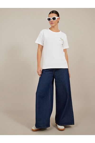 Styli Graphic Print Short Sleeve Oversized T-Shirt