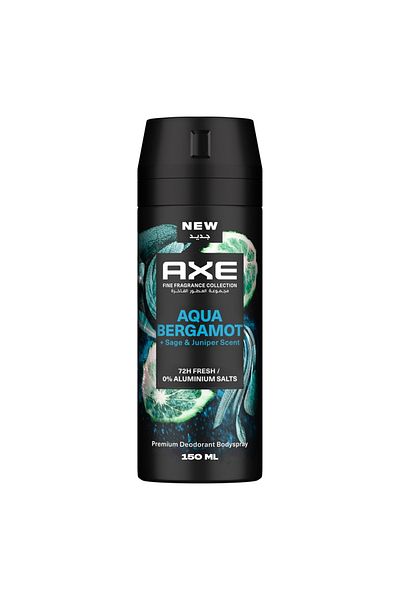 Axe Fine Fragrance Premium Deodorant Body Spray, Aqua Bergamot 150 ml