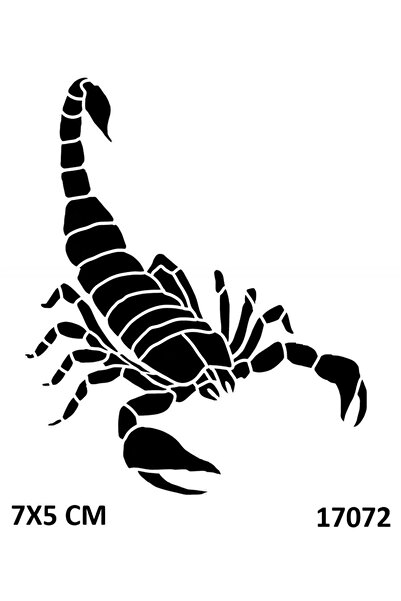 Genel Markalar Süpertrend Sinirli Akrep Geçici Dövme Şablonu