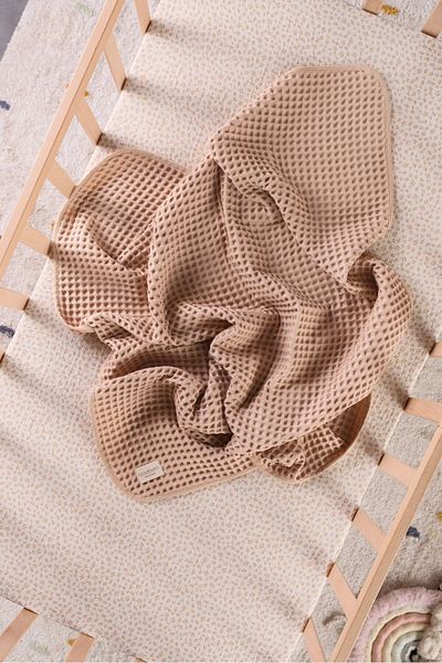 Bondberro Waffle Multi Muslin Fabric Baby and Kids Blanket