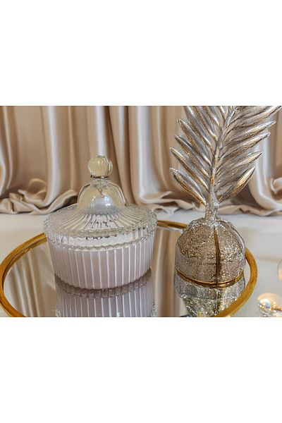 Cesiro Lumânare de aromaterapie bio cu mușețel, lucrată manual, 100g