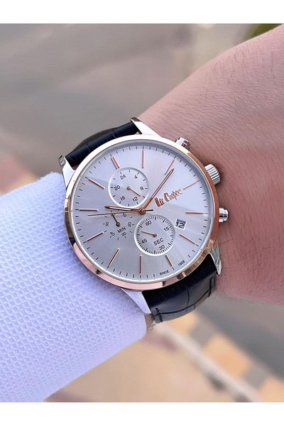 Lee Cooper Leather Cord Inner Functions Active 5 Atm Water Resistant Men Wrist Watch Elc08154.531