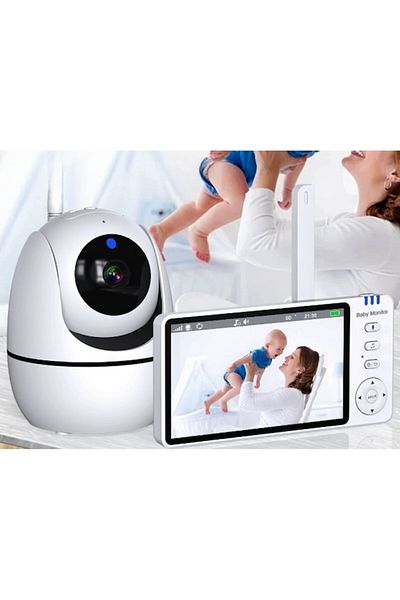 ideal STORE Baby Monitor and Surveillance Camera idealSTORE KidsGuard, 355° Angle, 110° Tilt, Night Vision, 4X