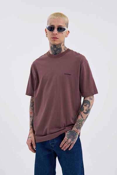 Machinist Tricou pentru bărbați, de bază, relaxat, din bumbac, prune