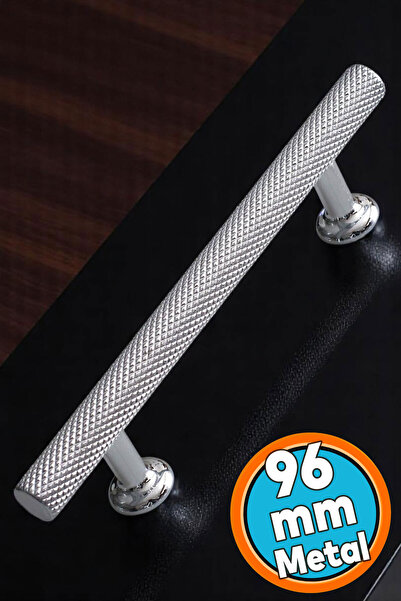 NZB Mobilya Dolabı Mutfak Çekmece Dolap Kapak Kulpları Kulpu Kulbu Krom Renk 96 mm Metal Kulp