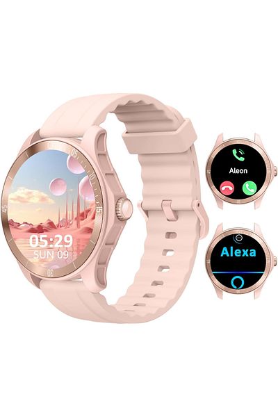 Smart Vibe Smartwatch Wi8™ WATCH 1.38" AMOLED, Bluetooth Call, Voice Assistant, HD Sound, Sport Modes, Pink