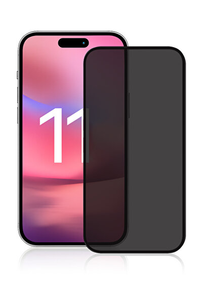 yubu Apple iPhone 11 Temperli Cam Privacy Hayalet Tam Kaplama, Kırılmaz Ekran...