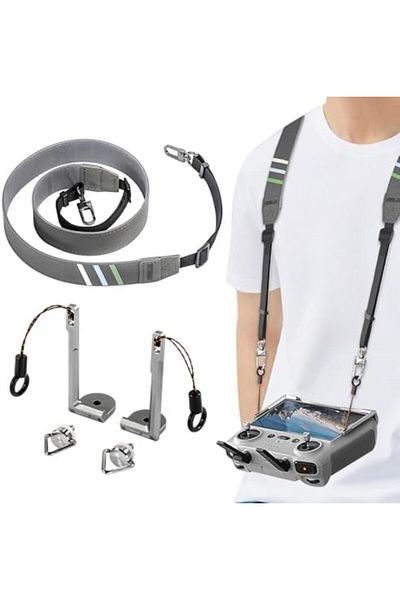 Cesiro DJI RC/RC 2/RC Pro Controller Neck Strap, Afenau 3 in 1 Drone Accessories, Lanyard with Strap r