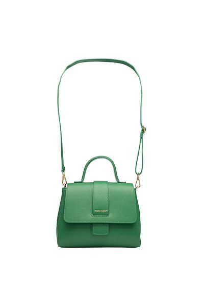 Toro Nero Geantă de damă din piele naturală verde Ranya