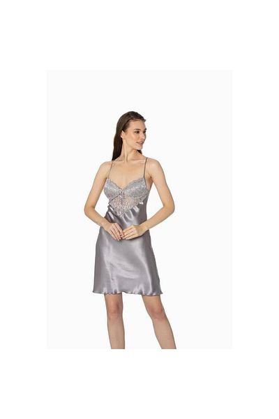 Pierre Cardin Women's Midi Satin Nightgown Dressing Set