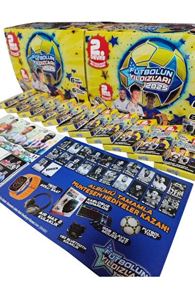 Emrah Gültekin Futbolun Yıldızları 2025 (10 MİNİK KUTU 60 ADET KART 60 ADET S...