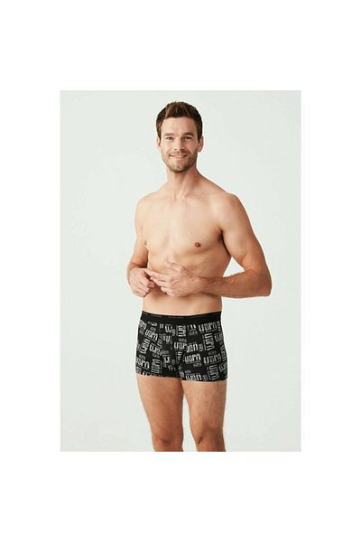 U.S. Polo Assn. Ανδρικό Σετ Μπόξερ με μοτίβο 3 τεμαχίων Ανθρακί-μαύρο-γκρι