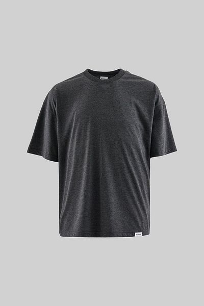 Machinist Men's Basic Super Cotton Oversize Dark Anthracite T-Shirt