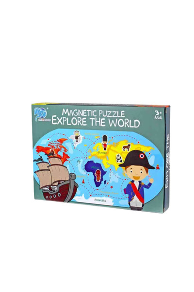 sallma Magnetic Educational Map - Explore the World