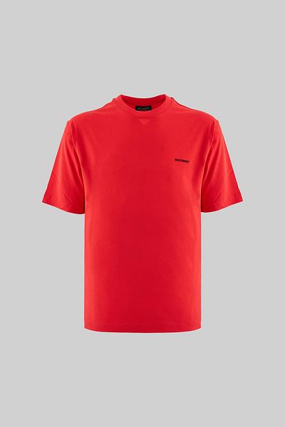 Machinist Relaxed Basic Thin Cotton T-Shirt Pomegranate
