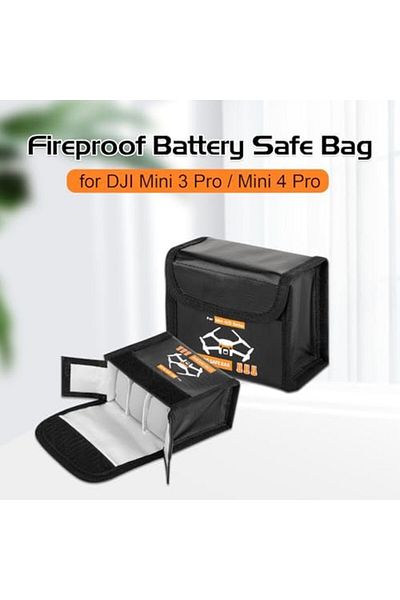 Cesiro iEago RC Mini 4 Pro Lipo Safe Bag for DJI Mini 4 Pro/Mini 3 Pro Battery Bag, Bag